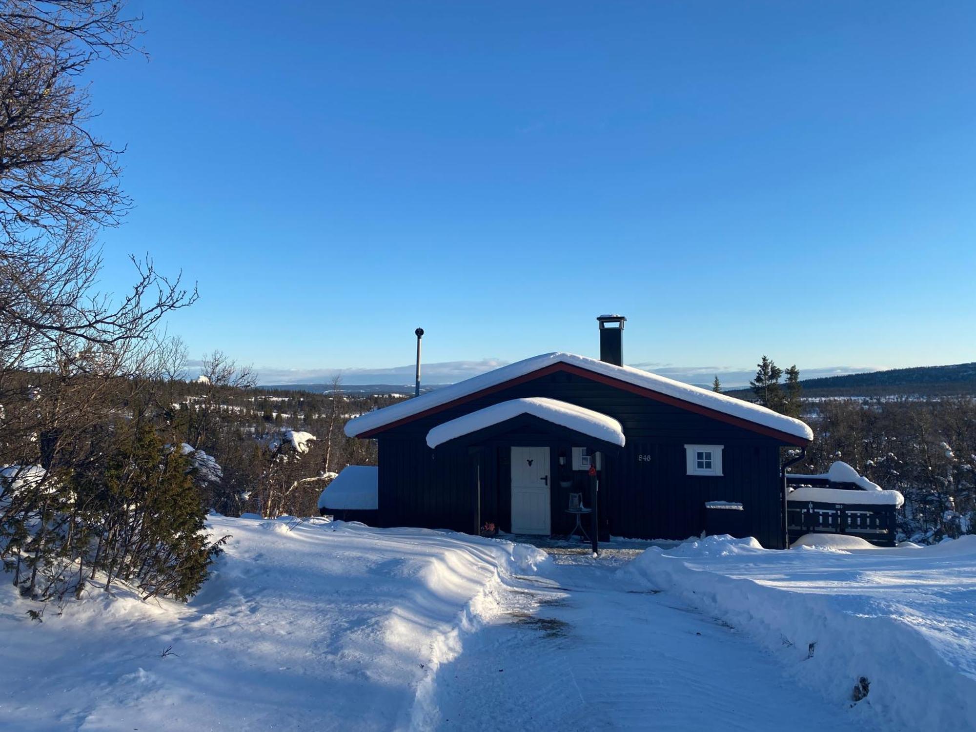 Cabin In The Mountain, Outstanding View & Solar Energy Vollen Buitenkant foto